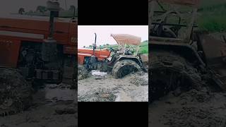 kaka new song swaraj and Sonalika tractor off roading video youtubeshorts tractor [upl. by Akinirt]