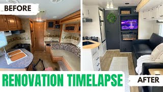 RV Renovation Timelapse from Beginning to End [upl. by Katy]