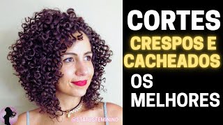 LINDOS CORTES CRESPOS E CACHEADOS TENDÊNCIA OS MELHORES [upl. by Tuchman]