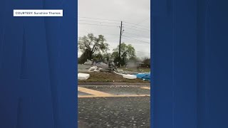 Possible tornado causes damage Saturday morning in Ocala Florida [upl. by Becht128]