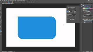 Photoshop Tutorial CC New Rectangle Corner Radius Options HD [upl. by Oakie]