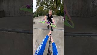 he switched up quick💀 scooter skatepark fail funny comedy sad skate bike diy spanner [upl. by Somerset66]