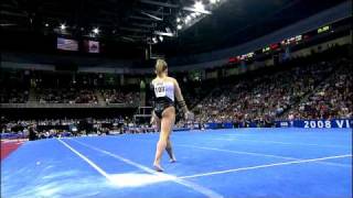 Shawn Johnson  Floor Exercise  2008 Visa Championships  Day 2 [upl. by Immanuel]