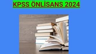 KPSS 2024 Önlisans Konuları [upl. by Yellah]