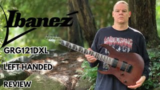 Ibanez GRG121DXL Left Handed Guitar Review [upl. by Aerdnu]