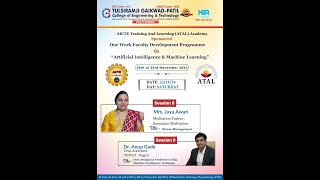 AICTE Training and Learning ATAL Academy Day 5 Session 9 [upl. by Dupuy]