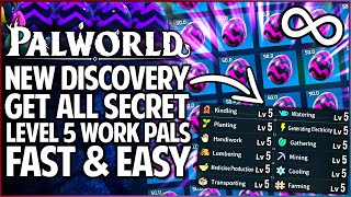 Palworld  Do THIS Now  New OVERPOWERED Level 5 Work Skills Found  Breed ALL Best Pals FAST Guide [upl. by Adnamahs]