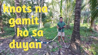 KNOTS NA GAMIT KO SA DUYAN amp HAMMOCK KNOTS THAT YOU CAN USE FOR CRADLE HAMMOCK [upl. by Yolane]