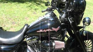 09 Road King 124quot cold start and idle with RB racing 21 prostock quotblack Bettyquot [upl. by Gereron741]