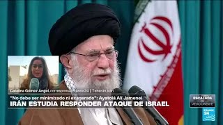 Informe desde Teherán ayatolá Alí Jamenei se pronuncia sobre ataque de Israel • FRANCE 24 [upl. by Ennoitna233]