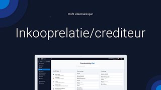 Inkooprelatie  Crediteur [upl. by Sasnett]