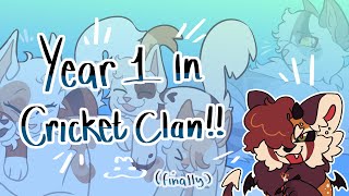 Year 1 in CRICKETCLAN  Clangen speedpaint  Commentary [upl. by Gristede]