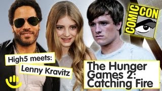 Lenny Kravitz Josh Hutcherson Willow Shields  Catching Fire Interview Part 1 [upl. by Nyleve]