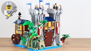 Lego Creator 31120 Medieval Castle  Ritterburg speed build stop motion [upl. by Kirat494]