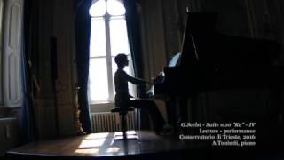 Giacinto Scelsi Suite n10 quotKaquot  IV mov  AToniutti piano [upl. by Zingale]