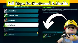 How To Get Knotwood amp Marble in Lego Fortnite  Everything You Need [upl. by Einnaej]