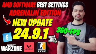 AMD Adrenalin Edition New update 2491 2024 FOR Best Setting Gaming [upl. by Horatius]