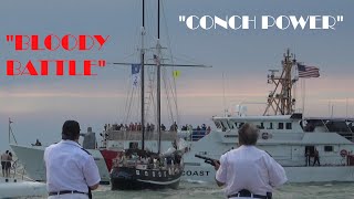 Key West 2019  ReEnactment of quotThe Great Battle of the Conch Republicquot [upl. by Migeon254]