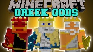 Minecraft GODS MOD BECOME GREEK GODS AND GAIN EPIC POWER Mod Showcase [upl. by Mcarthur]