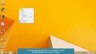 Como colocar o icone do Meu Computador na Area de Trabalho Windows 8 [upl. by Okwu]
