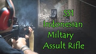 SS1 Indonesian Military Assault rifle test fire amp review [upl. by Pedrotti]