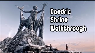 Skyrim Peryites Shrine Walkthrough [upl. by Yreffej]