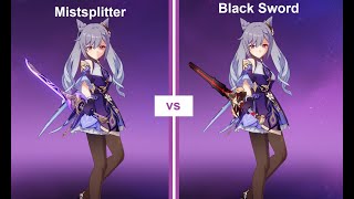 Mistsplitter vs Black Sword  Comparision [upl. by Elleda123]