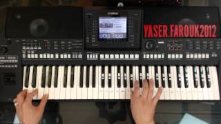 تعليم الاورج  عزف  تايتنك  تعليم الاورج  ياسر درويشة  YAMAHA PSR A3000 [upl. by Giwdul]