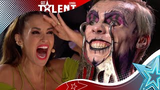 Auzzy Blood lo más desagradable del CIRCO de los HORRORES  Audiciones 4  Got Talent España 2023 [upl. by Nylicaj]