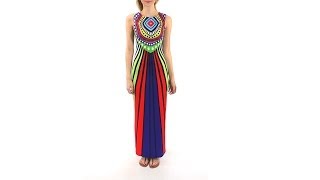 Mara Hoffman Rays Jersey Fitted Maxi Dress  SwimOutletcom [upl. by Yrahca]