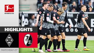 First Win Of Streichs Farewell Tour  Mgladbach  Freiburg 03  Highlights  MD 27 – BL 2324 [upl. by Nagar]