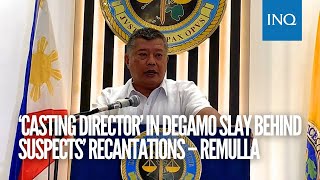 ‘Casting director’ in Degamo slay behind suspects’ recantations – Remulla [upl. by Paugh]