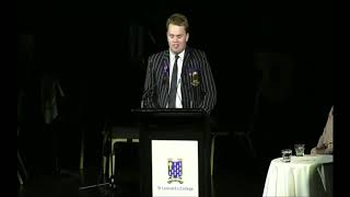 Gabriel Stripp St Leonard’s College Captain  2019 Speech Night [upl. by Tawsha854]