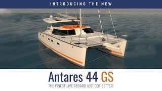 New Antares 44 GS Catamaran Guided tour and review Built to be a liveaboard world cruising boat [upl. by Hekking]