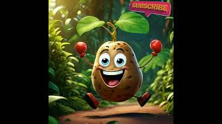 Potato dancing in the jungle  kids kidssong rhymes song gaming kidssongs nurseryrhymes ai [upl. by Miguela]