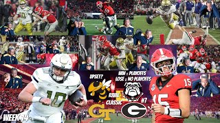 7 Georgia vs Georgia Tech  2024 College Football Highlights Reaction [upl. by Lanni]