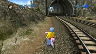 LEGO City Undercover  I Believe I Can Fly Funny Bicycle Jump TrickGlitch [upl. by Petronia]