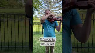 How to teach violin and viola bow motion in 30 seconds [upl. by Welton334]