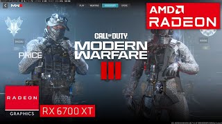 Call of Duty  Modern Warfare 3  Rx 6700xt 12GB  Ryzen 5 5600  1080p Low Settings [upl. by Nomzzaj]