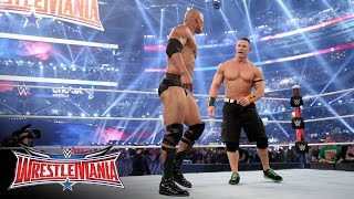 John Cena returns to join forces with The Rock WrestleMania 32 on WWE Network [upl. by Marta]