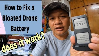 HOW TO FIX A BLOATED DRONE BATTERY holy stone hs700e [upl. by Ermina197]