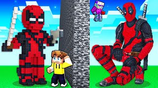 I Cheated With DEADPOOL in Minecraft Build Battle [upl. by Ecineg286]