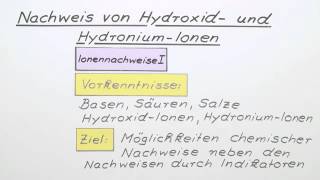 Nachweise von Hydroxid und HydroniumIonen  Chemie  Analytische Chemie [upl. by Leizahaj]