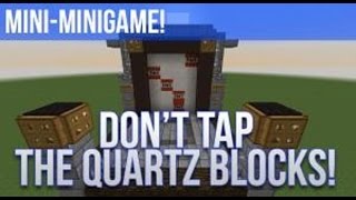 Minecraft minijeux  Dont Tap the quartz [upl. by Eachern]