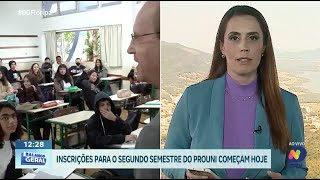 Inscrições do PROUNI para o segundo semestre iniciam nesta terçafeira [upl. by Evita]