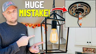 Avoid These VERY Common DIY Mistakes When Installing Light Fixtures [upl. by Kassel]