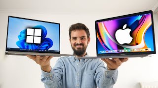 Portátiles PC Windows vs MacBook ¿cuál GANA [upl. by Erbe]