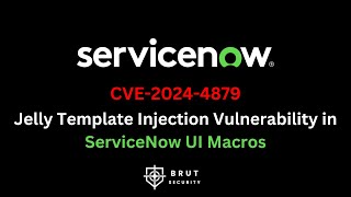 CVE20244879  Template Injection Vulnerability in ServiceNow  Bug Bounty POC  Brut Security [upl. by Cut16]