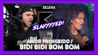 Selena Reaction Amor ProhibidoBidi Bidi Bom Bom LIVE  Dereck Reacts [upl. by Anelagna]