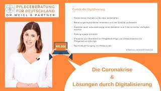 Der Weg zum Pflegegrad in der CoronaKrise  Wie die Digitalisierung Lösungen bietet [upl. by Hedda643]